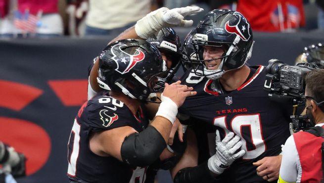 The Houston Texans are in third place in the AFC South. 