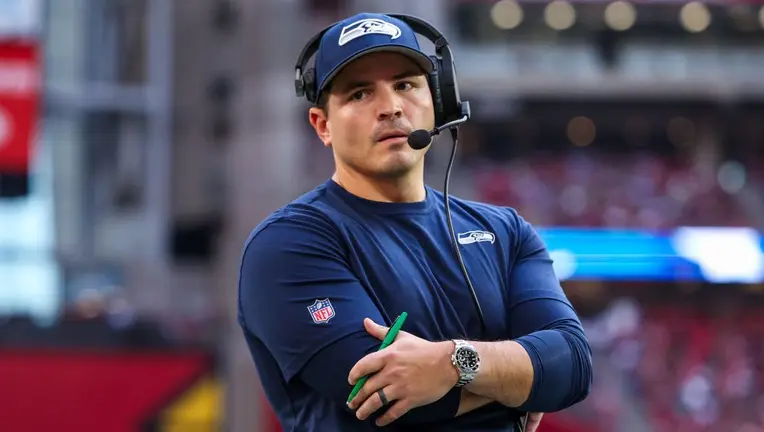 Seattle Seahawks' head coach Mike Macdonald. 